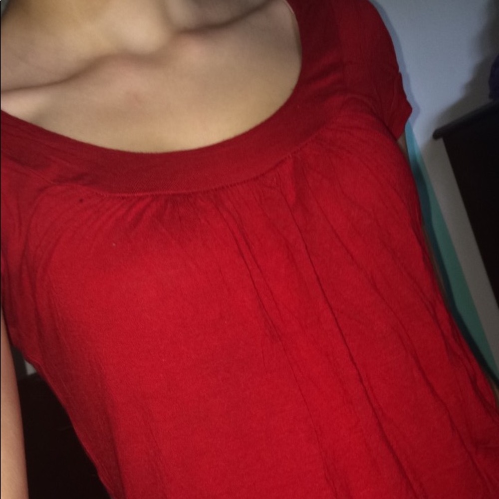 Forever 21 Red Lacey Shirt