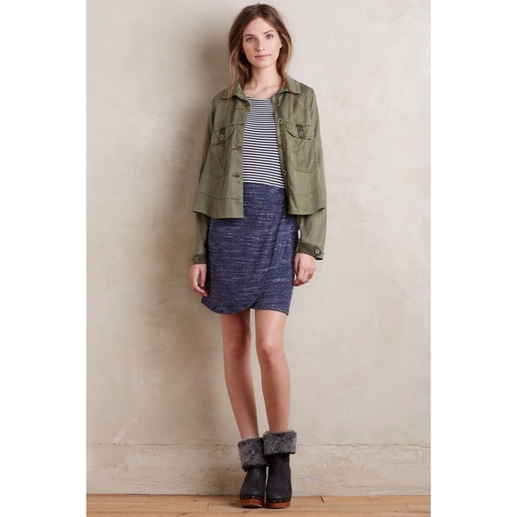 anthropologie dolan mixed stripe dress with cuffs - Picture 2 of 8