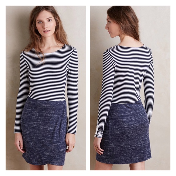 Anthropologie Dresses & Skirts - anthropologie dolan mixed stripe dress with cuffs