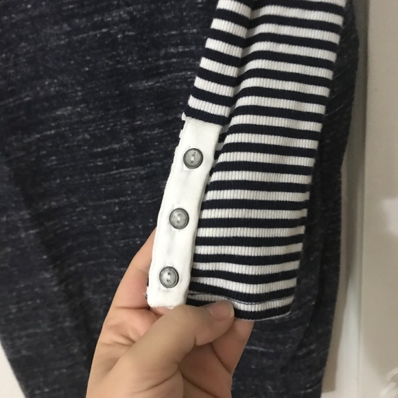 anthropologie dolan mixed stripe dress with cuffs - Picture 8 of 8