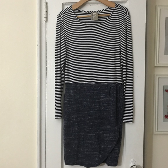 anthropologie dolan mixed stripe dress with cuffs - Picture 6 of 8