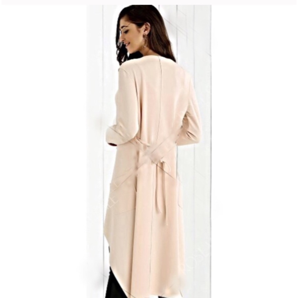 One Left! Asymmetrical Trench Coat with review - Picture 3 of 3