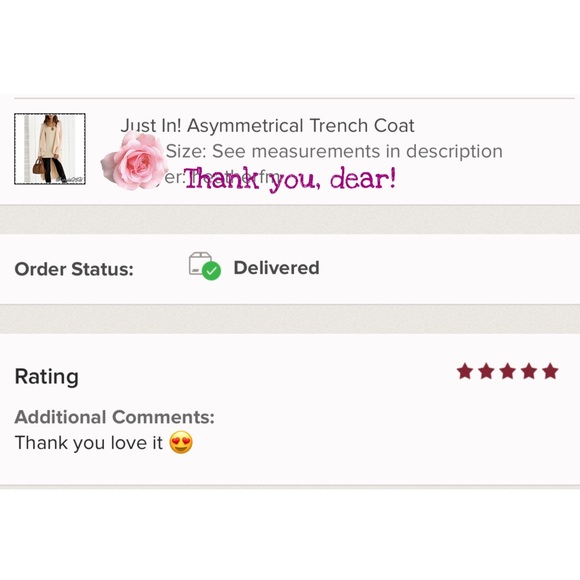 One Left! Asymmetrical Trench Coat with review - Picture 2 of 3