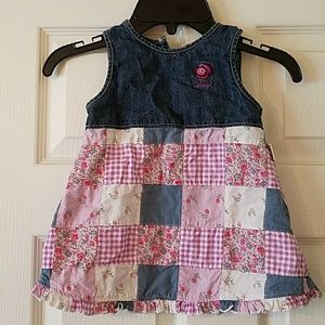 Osh Kosh denim patchwork dress
