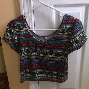 Printed crop top