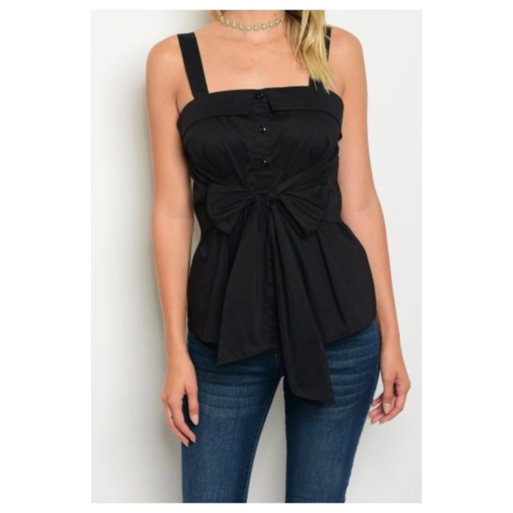 Classic Black poplin blouse