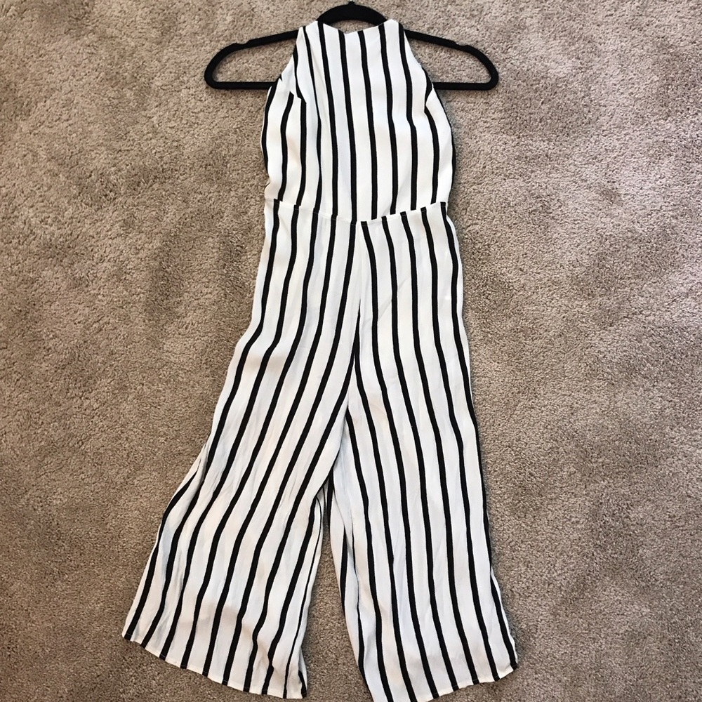 Pin-Striped Jumpsuit