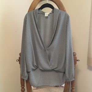 Max Studio Navy blouse