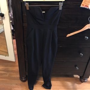 Strapless jumpsuit from Charlotte Russe.