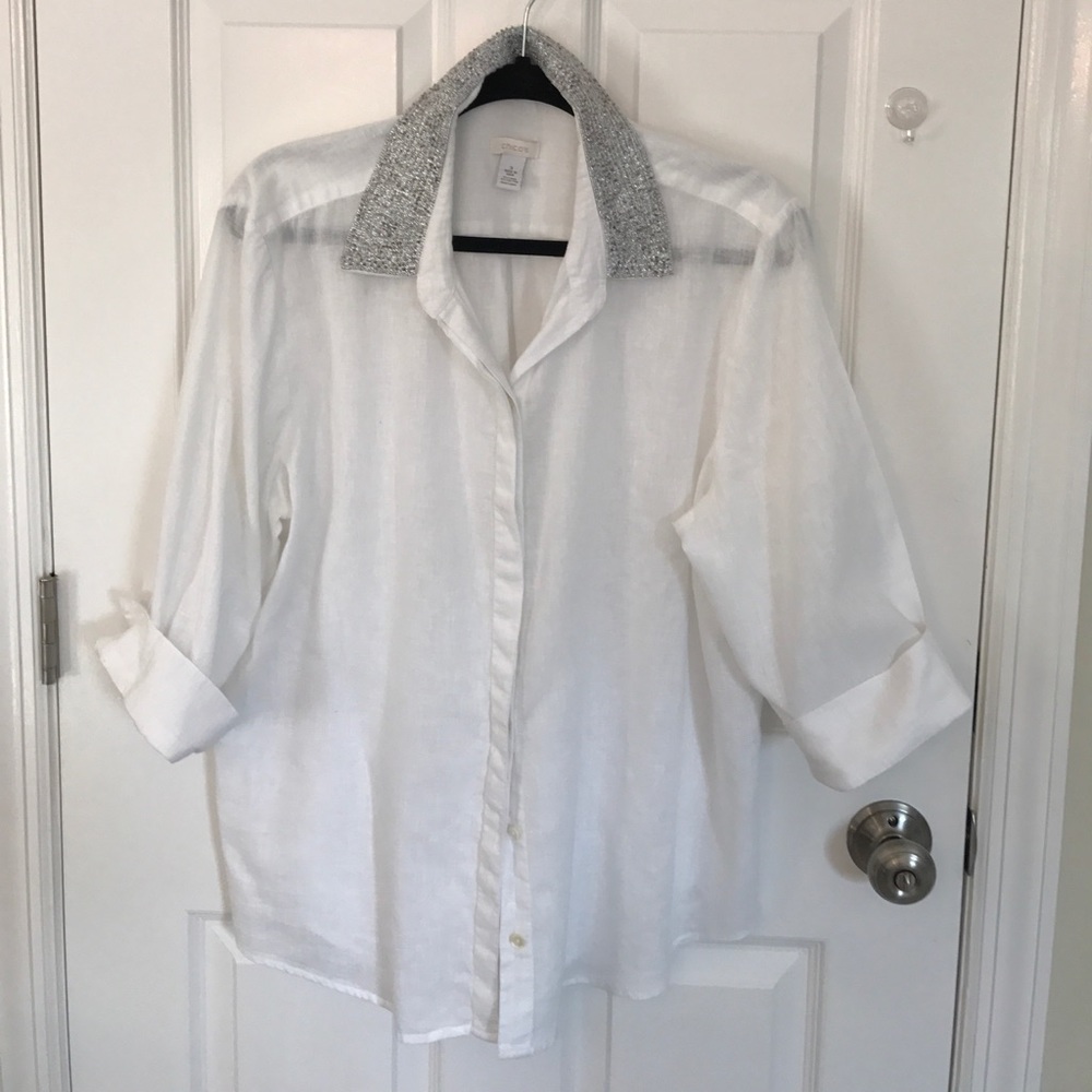 Chico's  Beautiful summer Blouse with 3/4 sleeve