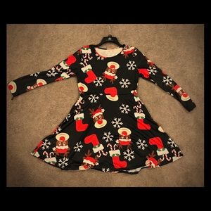 Christmas Dress (Black dress with pattern)