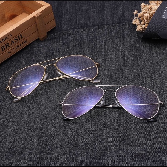 Classic vantage clear Lens Aviator Glasses - Picture 8 of 8