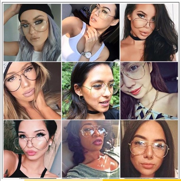 Classic vantage clear Lens Aviator Glasses - Picture 4 of 8