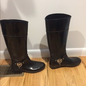 Michael Kors Rain Boots-Black