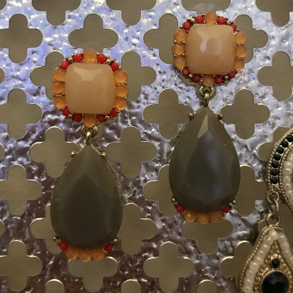 Boutique brand earrings never worn