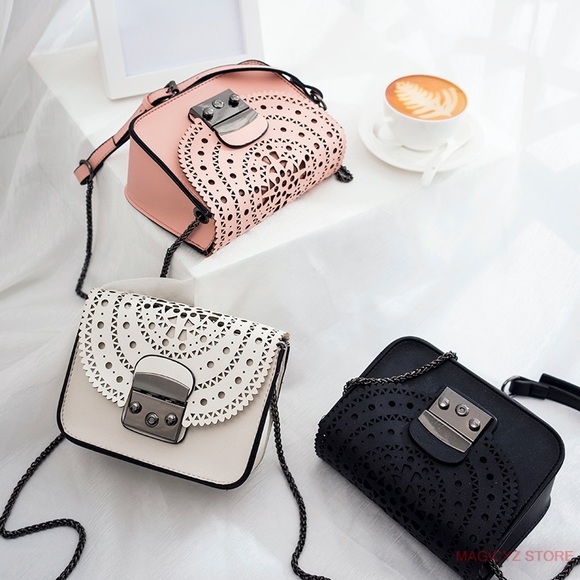 Last 1! White Hollow Out Bag - Picture 6 of 7