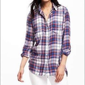 Old Navy drapey-twill flannel