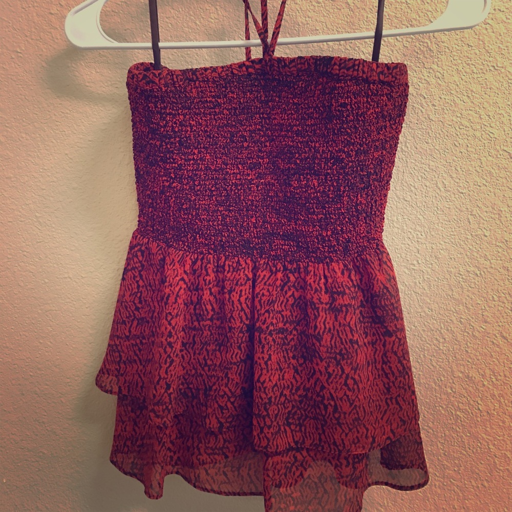 Red and black Michael Kors top! Never worn!