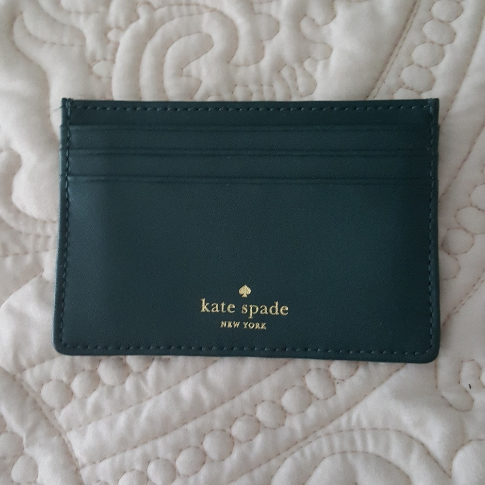 Green Kate Spade card holder