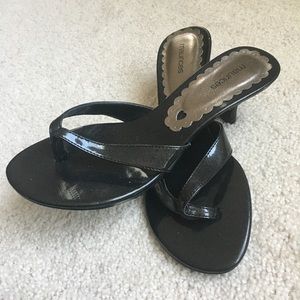 Black Maurices Heeled Sandals