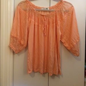 Peach Forever 21 blouse