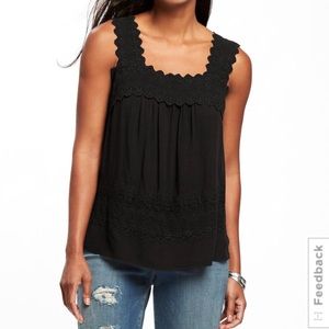 Old Navy Lightweight cutwork swing Tank
