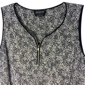 Jones New York Black & White 18W Top
