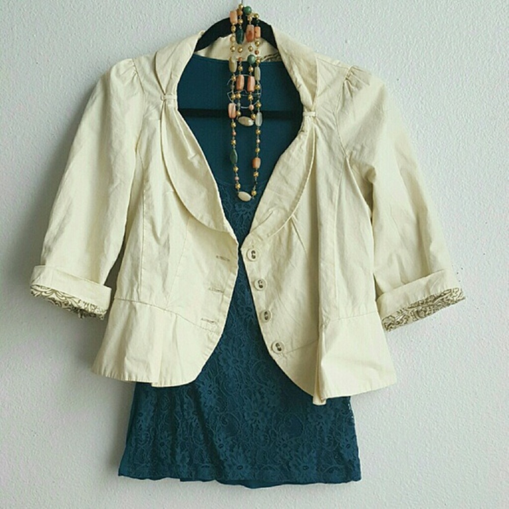 Anthropologie Hei Hei cropped blazer jacket