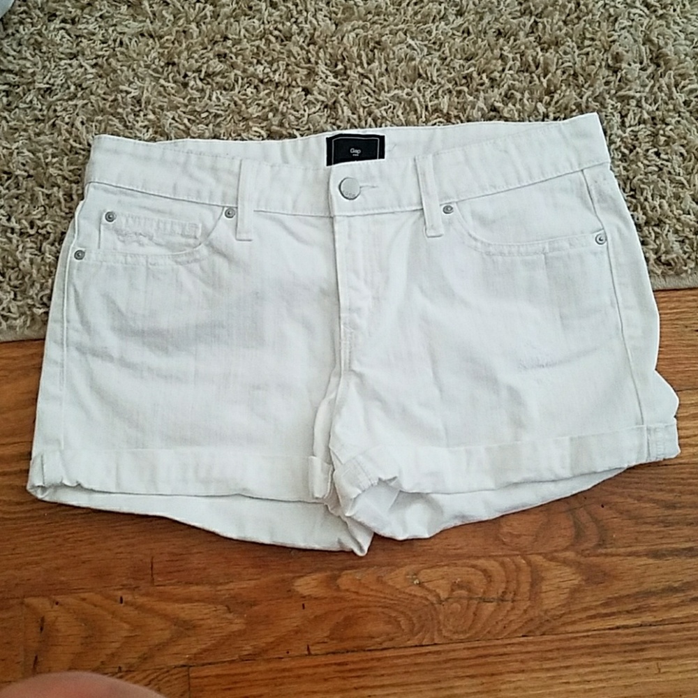 Gap White Denim Shorts