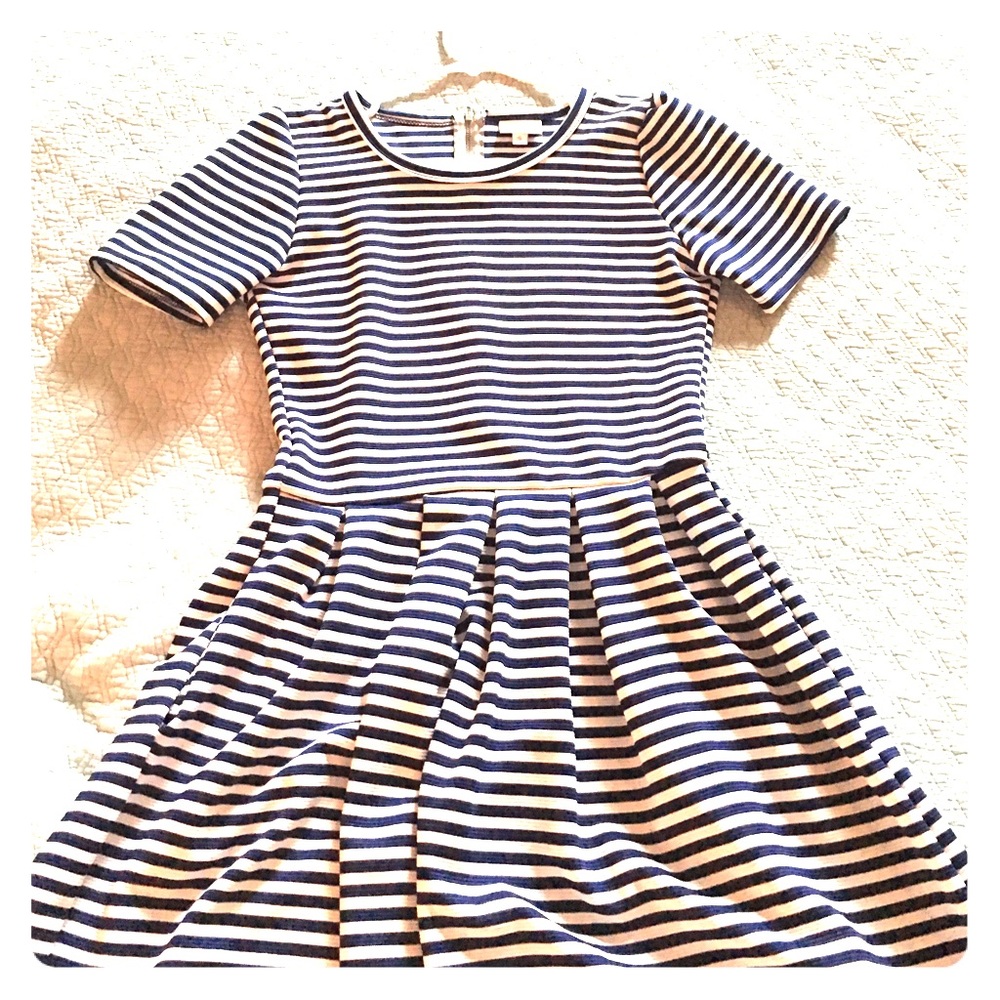 Blue and. White striped Amelia- EUC