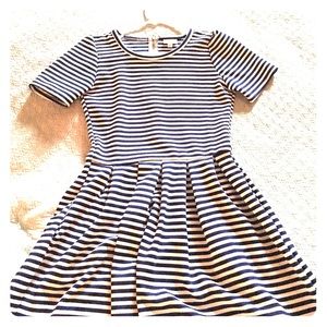 Blue and. White striped Amelia- EUC