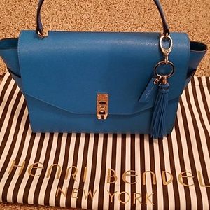henri bendel uptown satchel with tassel