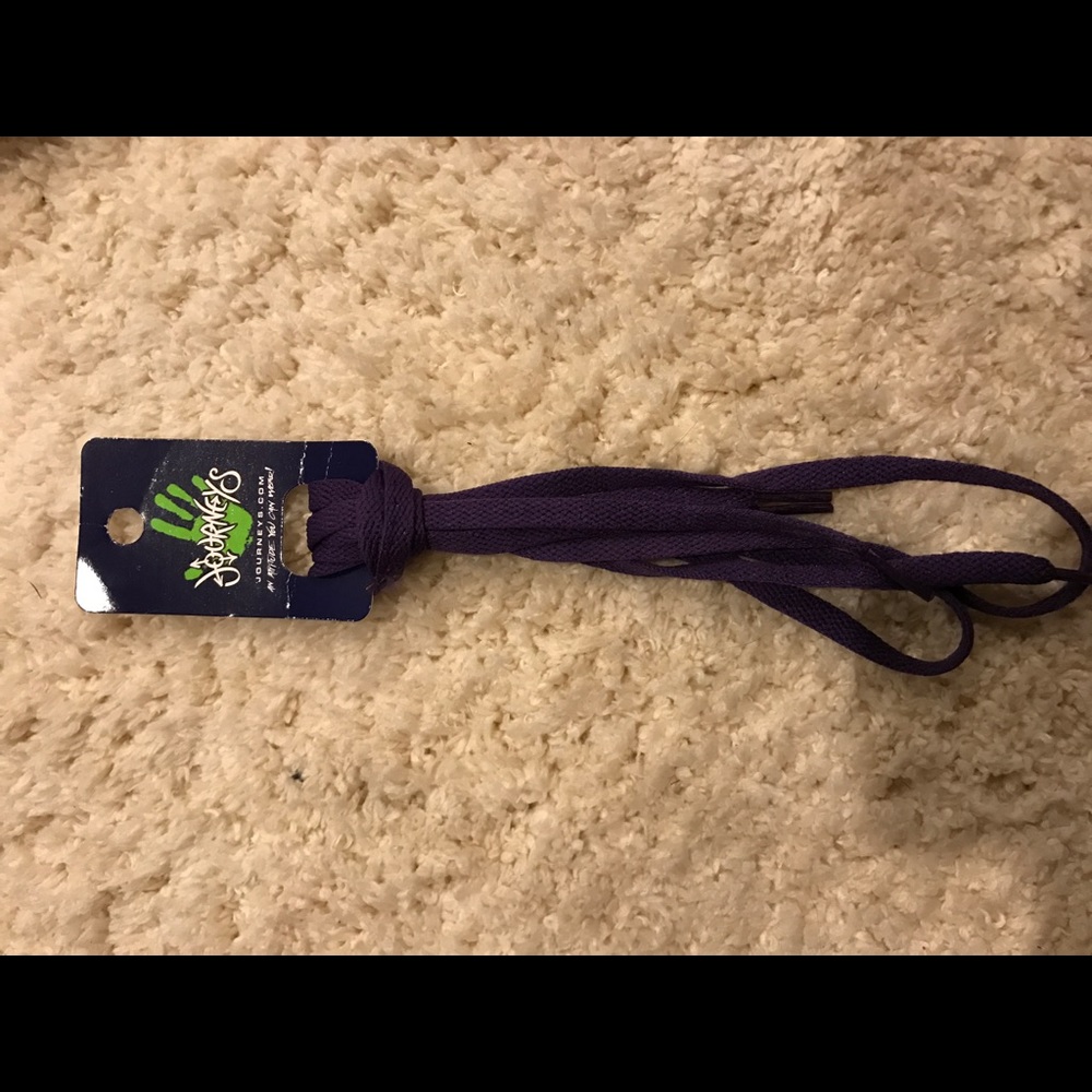 Purple shoelace