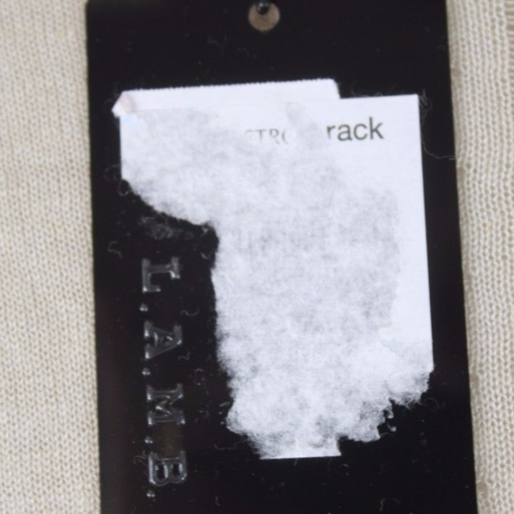 L.A.M.B. BEIGE LINEN BLEND DROPPED NEEDLE SWEATER - Picture 3 of 6