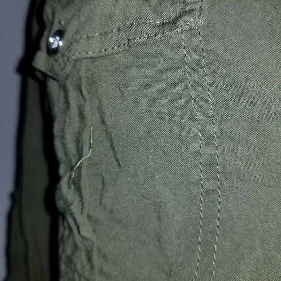 EXPRESS Soft Button Down Long Sleeve Shirt Blouse - Picture 3 of 8