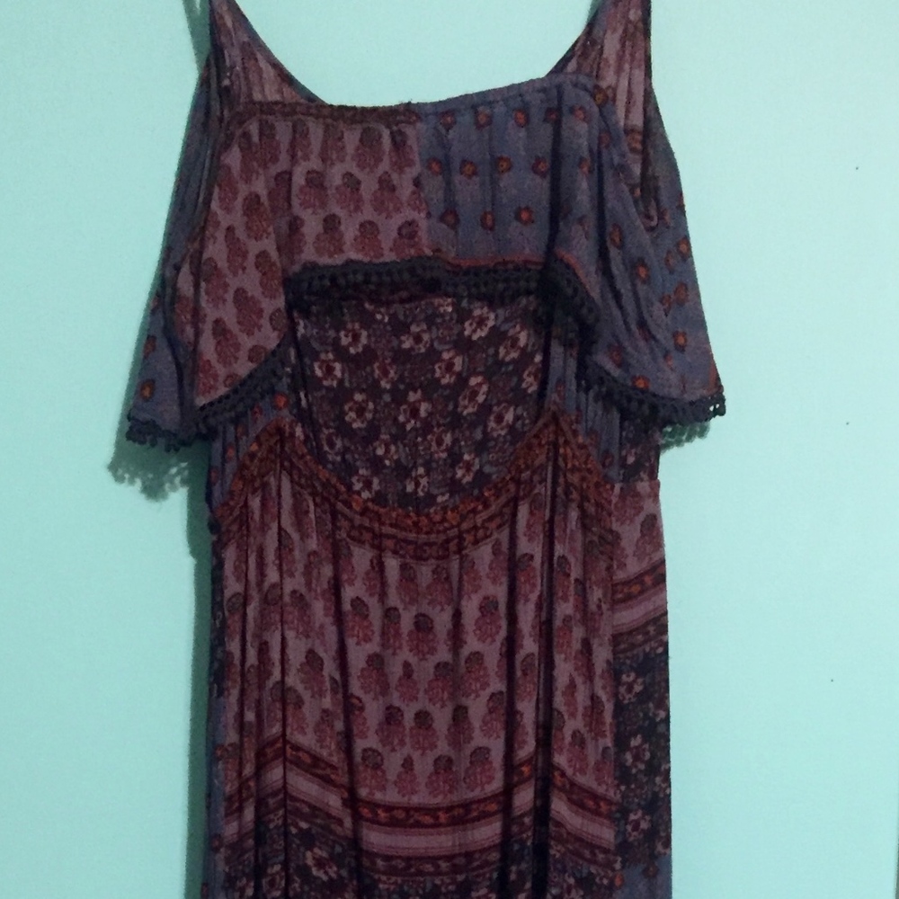 Patterned Long Dress - Picture 2 of 2