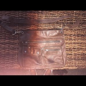 Leather Fossil cross body