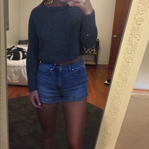 american apparel cropped knitted sweater!!!