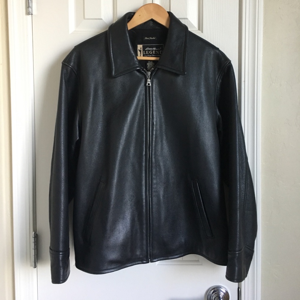 Eddie Bauer Legend EUC leather Jacket Sz M