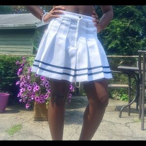 White Pleated Midi Skirt 😍😍