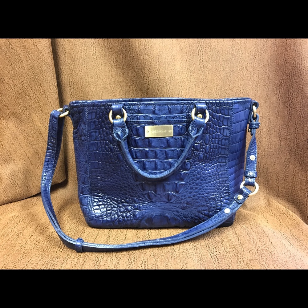 Genuine Leather Blue Brahmin Bag