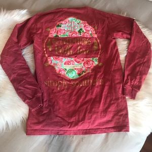 simply southern red shirt