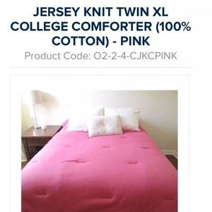 Jersey Knit Twin XL College Comforter