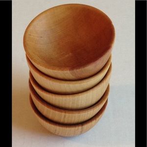 Organic Wood Stacking & Sorting Bowls