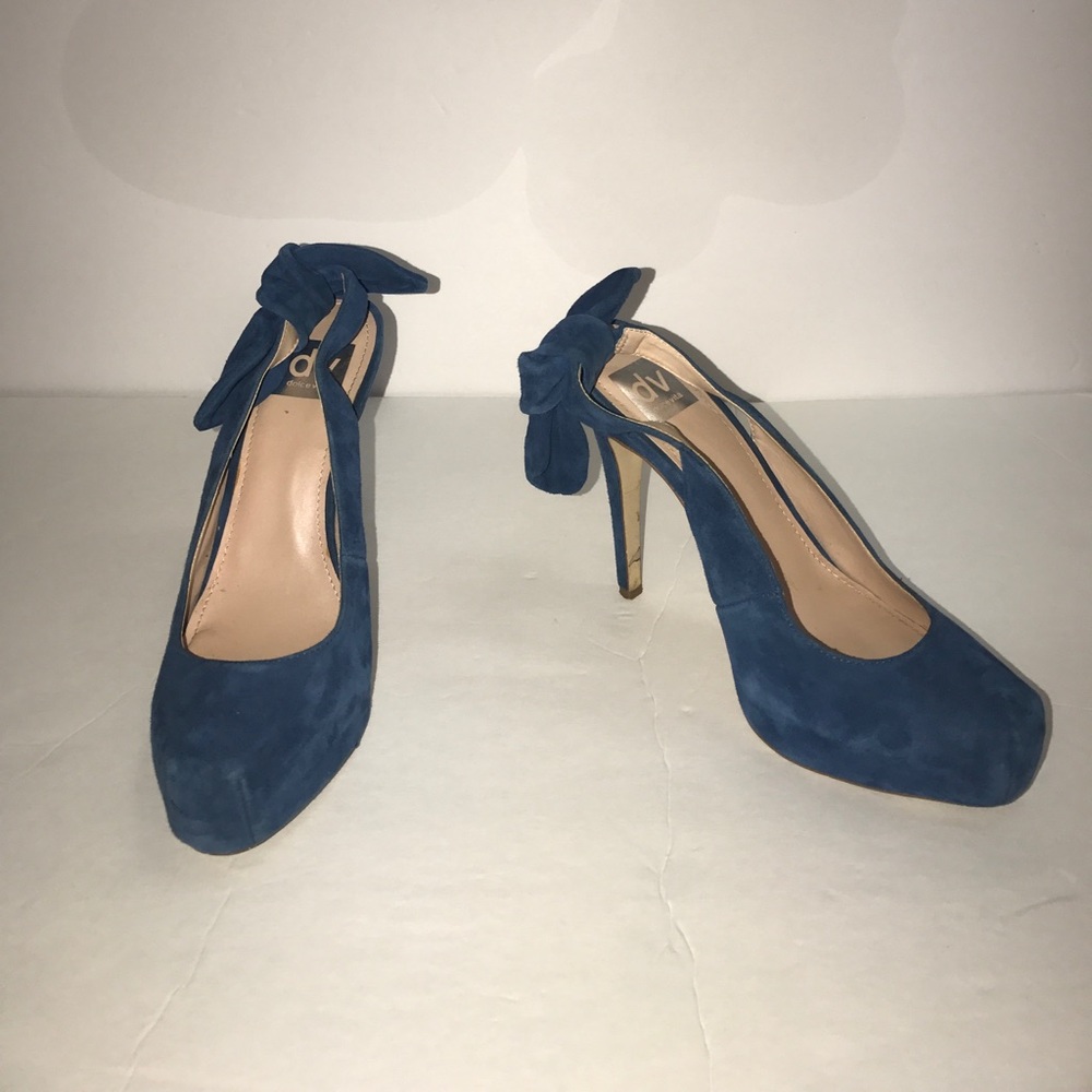 Blue Suede Dolce Vita Pumps