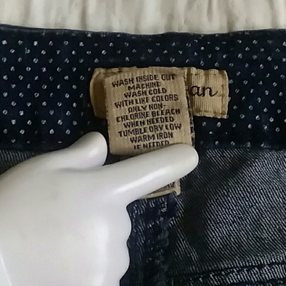 White Polka Dot Denim skirt - Picture 4 of 8