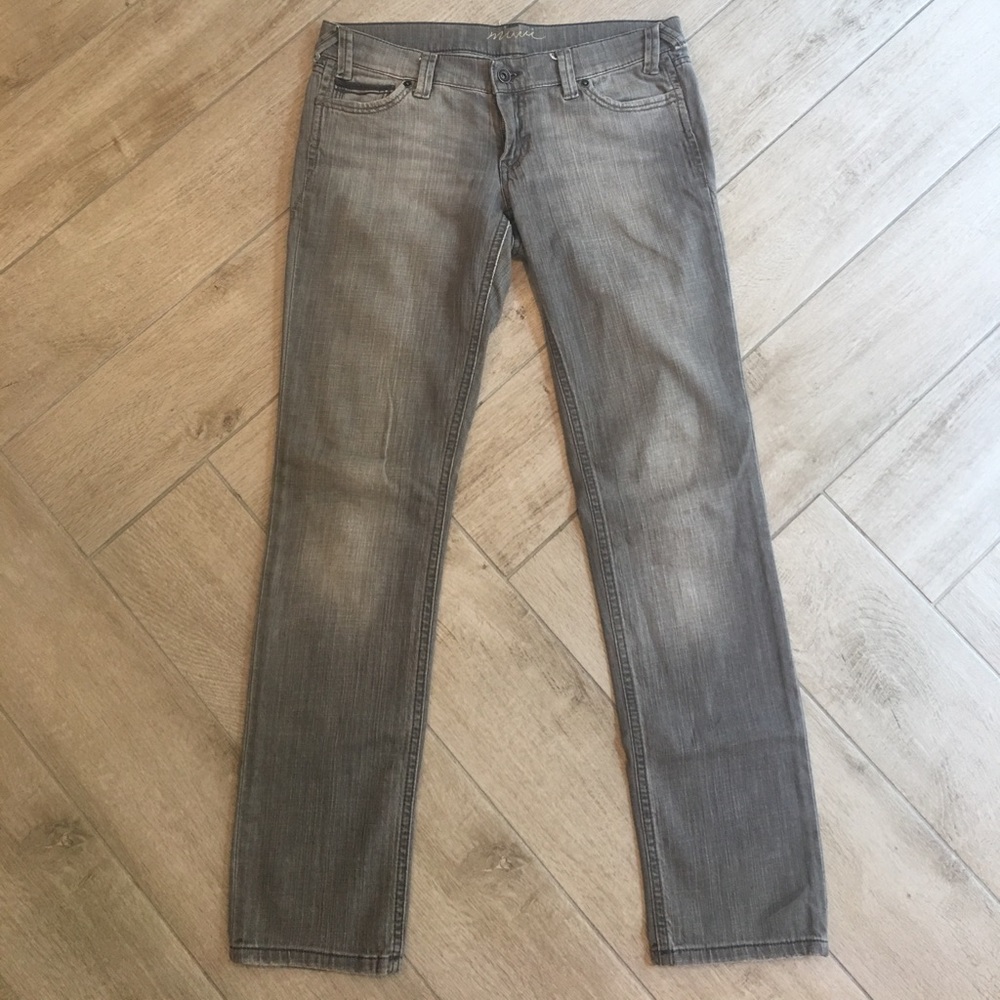 Mavi gray straight leg jeans