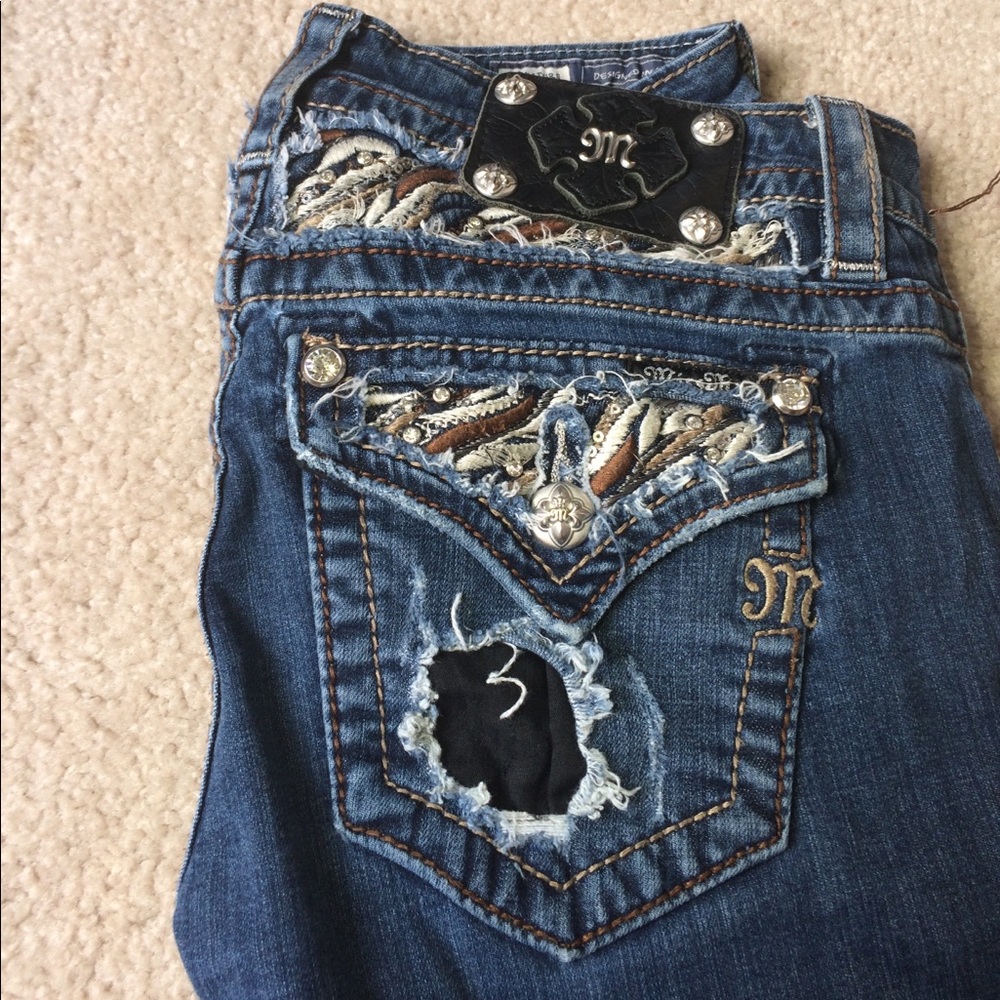Miss me cuffed skinny jeans