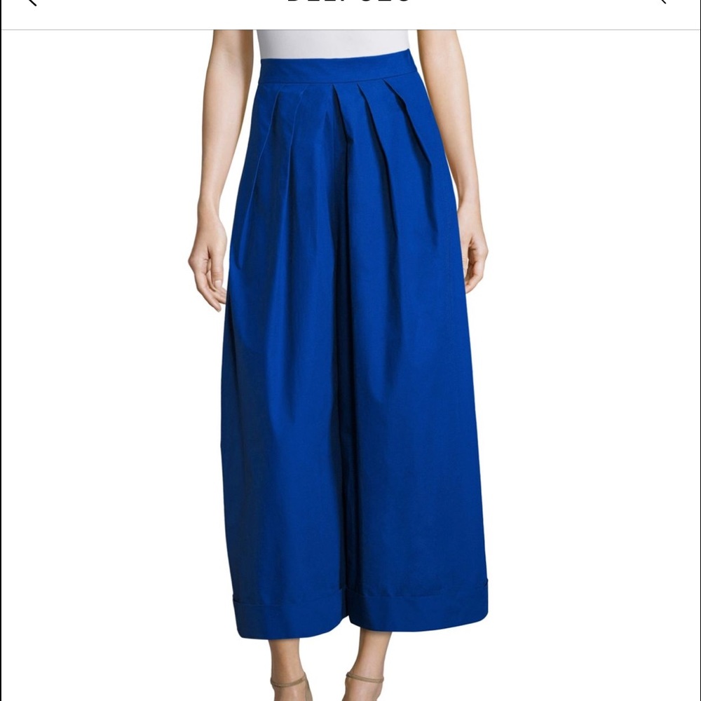 Delpozo Electric Blue Cropped pants