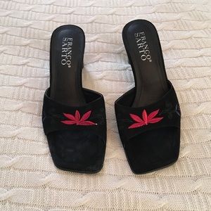 Black suede sandals- really cute!